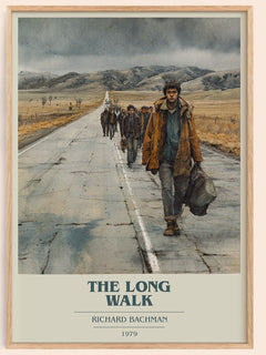 The Long Walk Book Cover Poster by Richard Bachman