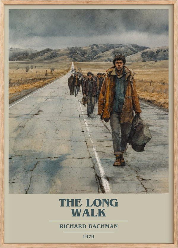 The Long Walk Book Cover Poster by Richard Bachman