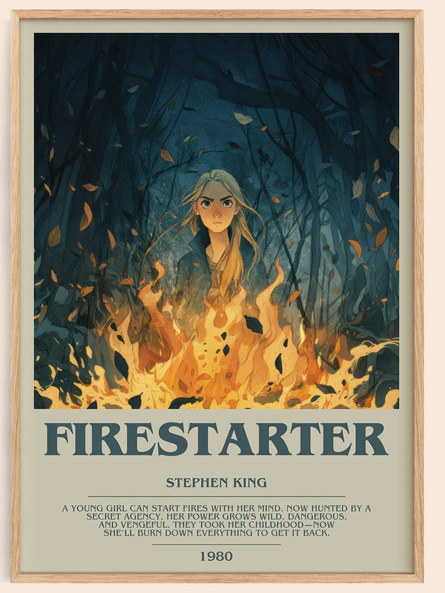 Firestarter Bookish Wall Art by Stephen King