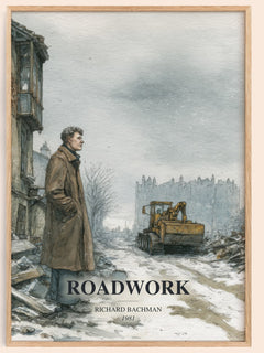 Roadwork Book Watercolour Illustration by Richard Bachman