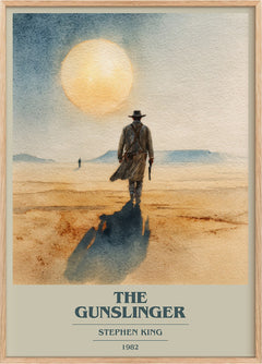 The Gunslinger Book Cover Poster by Stephen King