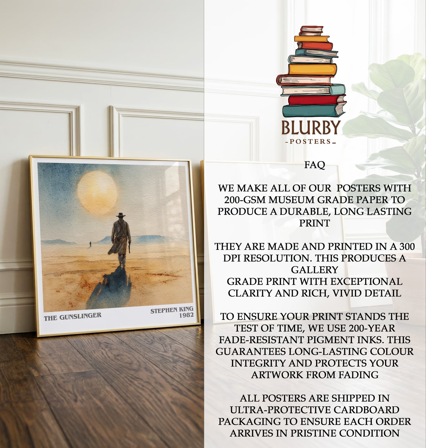 The Gunslinger Literary Art Print by Stephen King