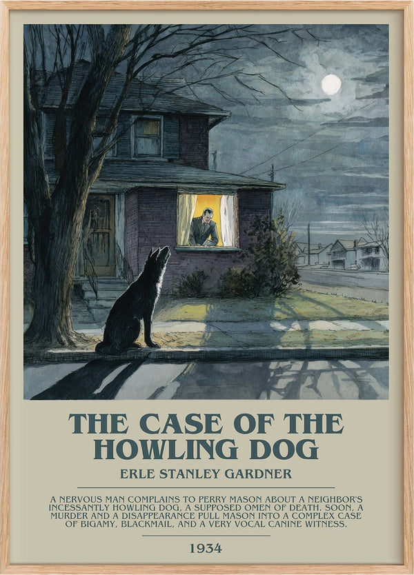 The Case of the Howling Dog Bookish Wall Art by Erle Stanley Gardner