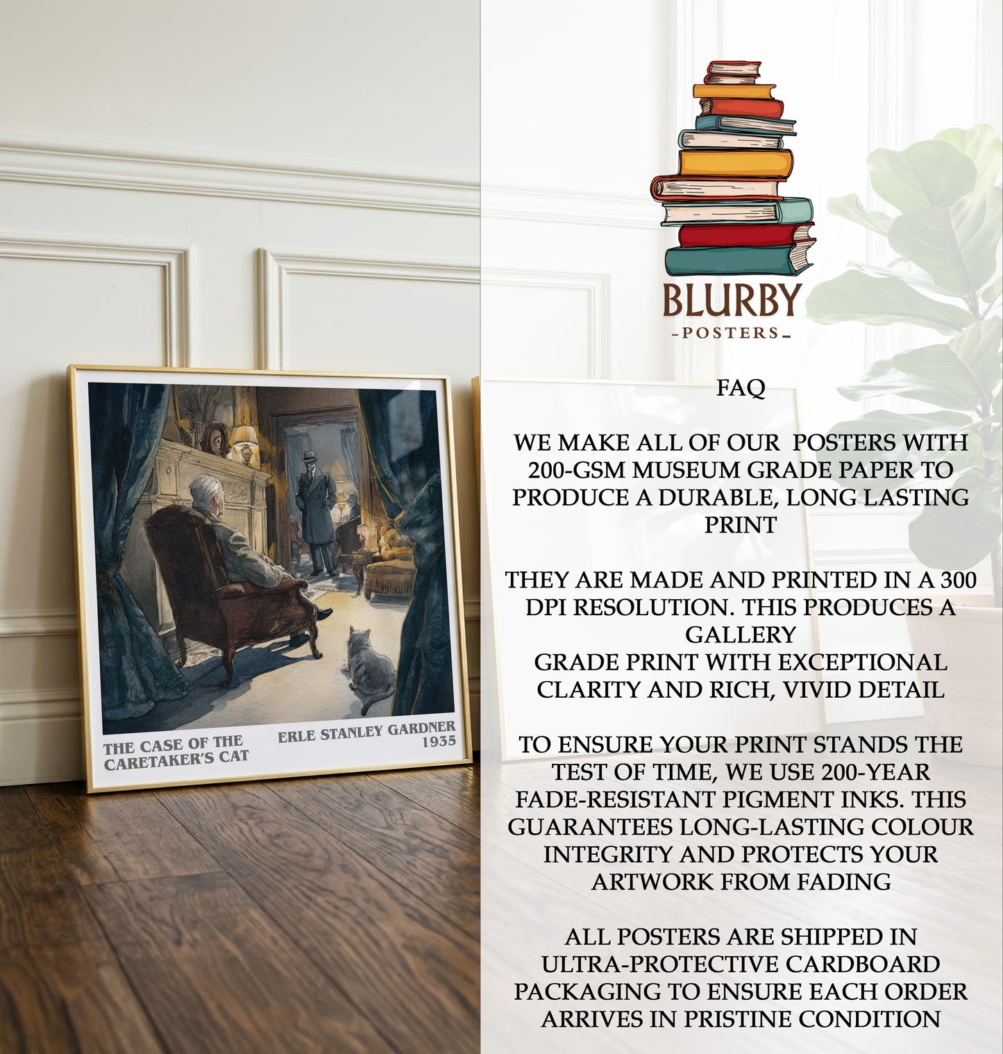 Case of the Caretaker's Cat Literary Art Print by Erle Stanley Gardner