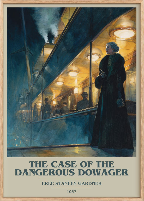 Case Of The Dangerous Dowager Book Cover Poster by E. Gardner