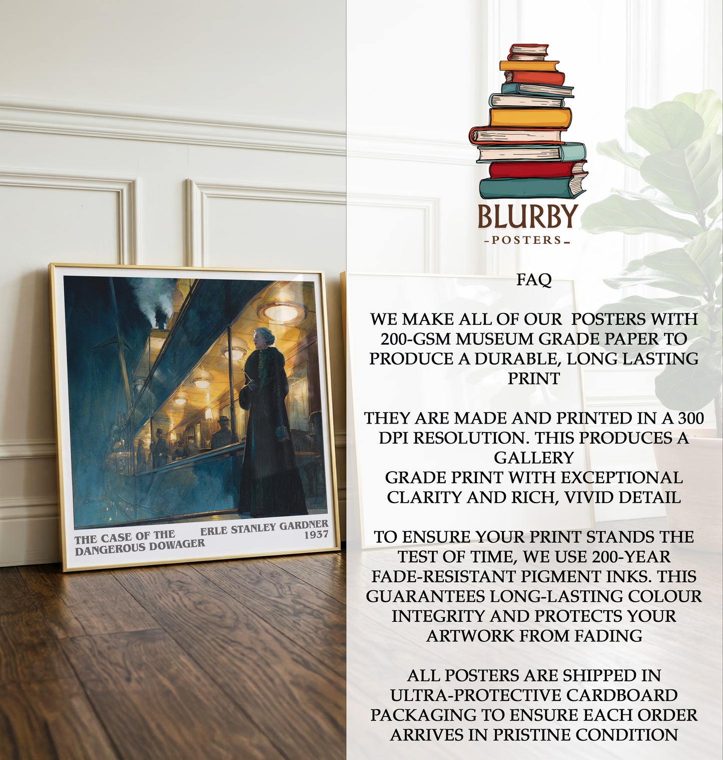Case Of The Dangerous Dowager Literary Art Print by E. Gardner