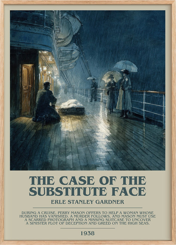 Case of the Substitute Face Bookish Wall Art by Erle Stanley Gardner