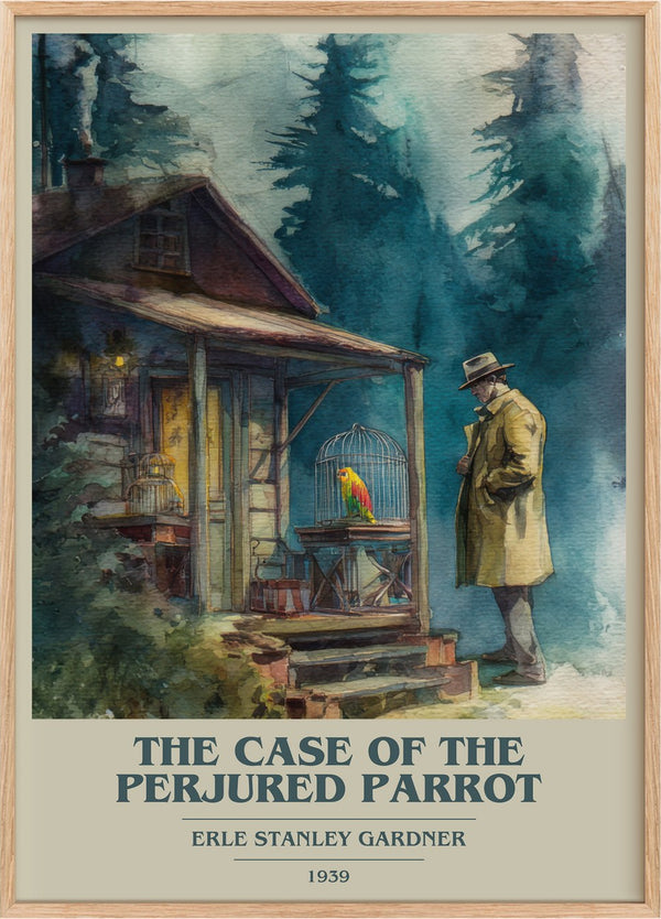 Case Of The Perjured Parrot Book Cover Poster by Erle Stanley Gardner