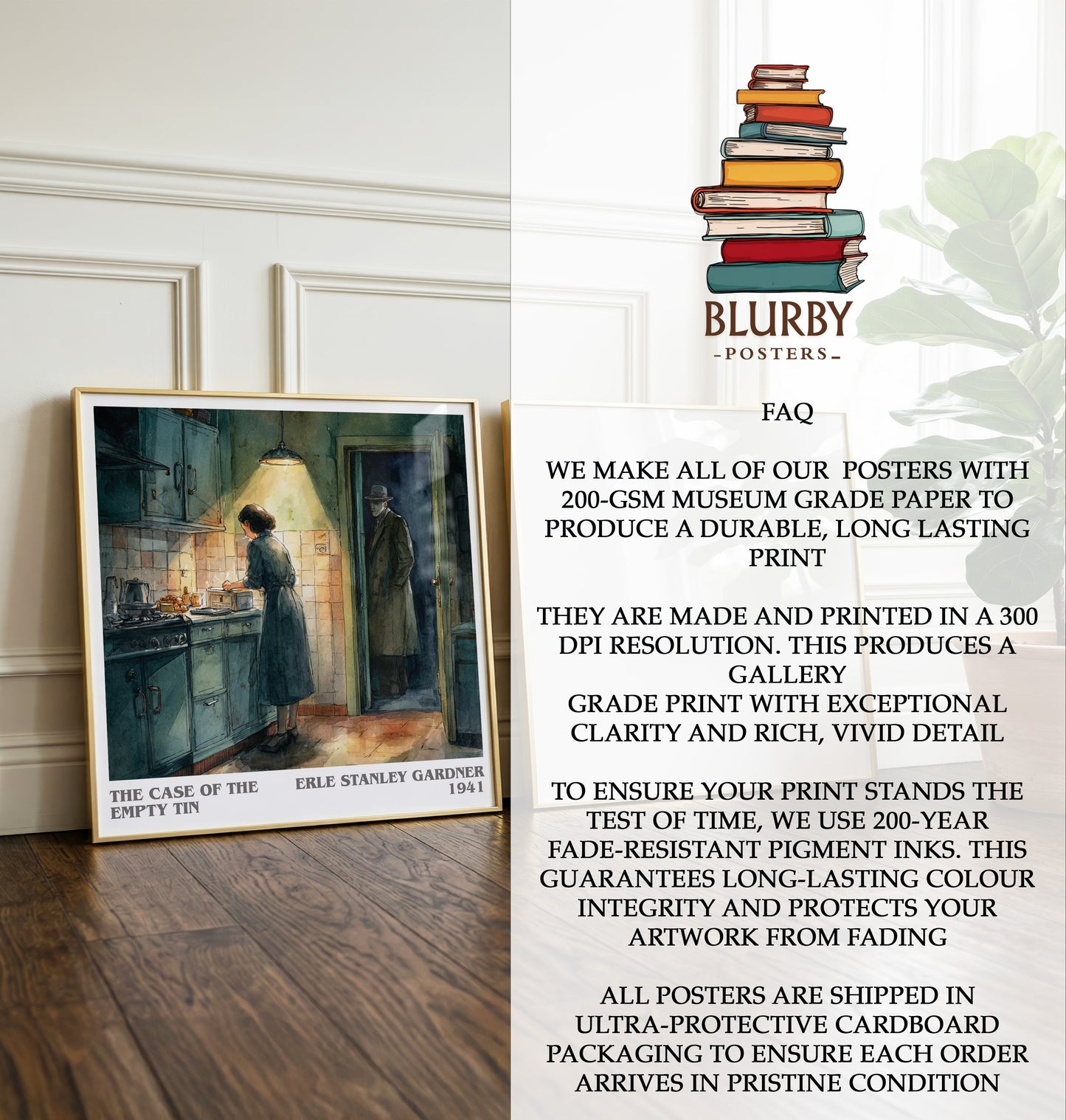 The Case of the Empty Tin Literary Art Print by Erle Stanley Gardner