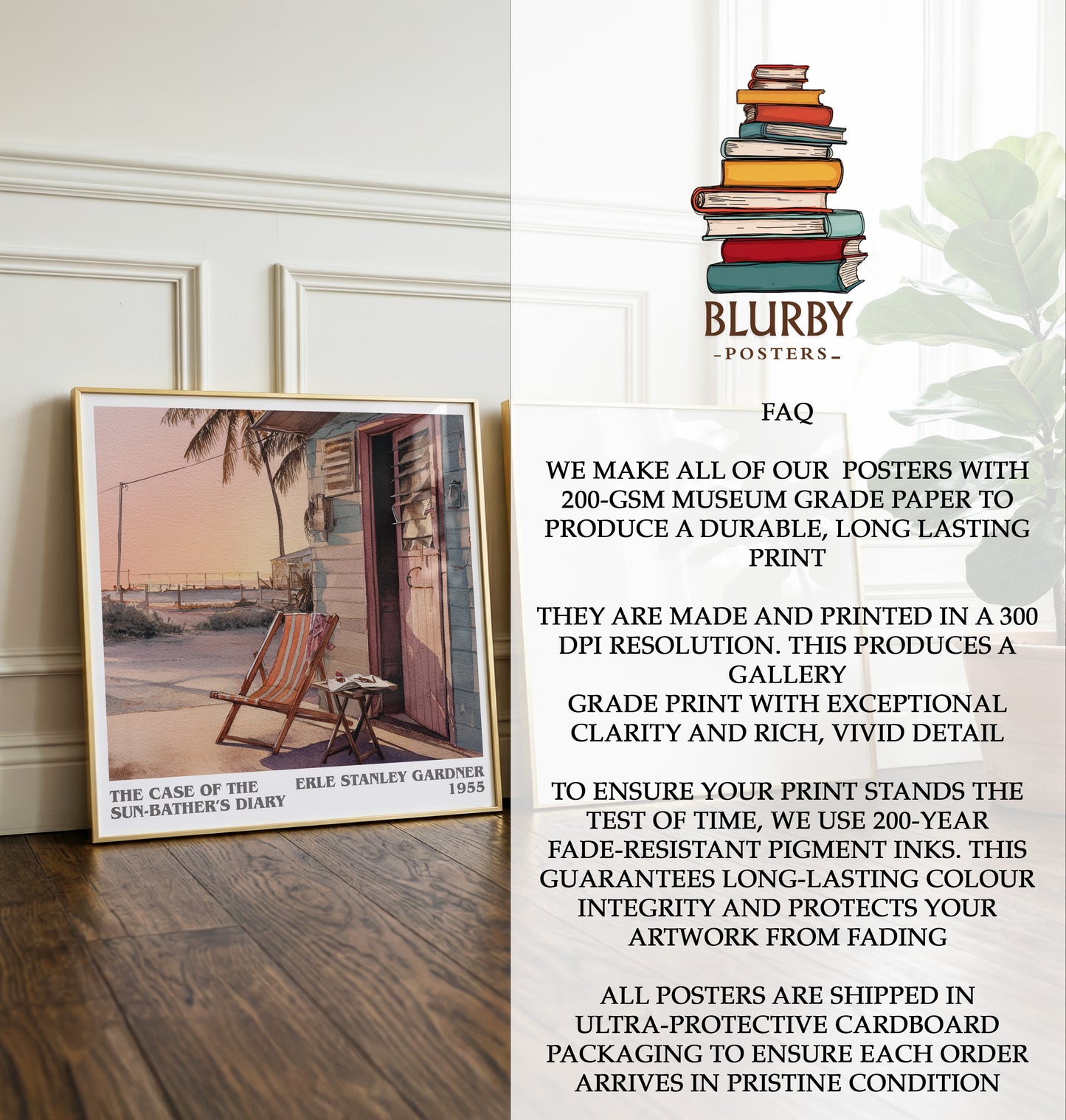 Case of the Sun Bather's Diary Literary Art Print by E. Gardner