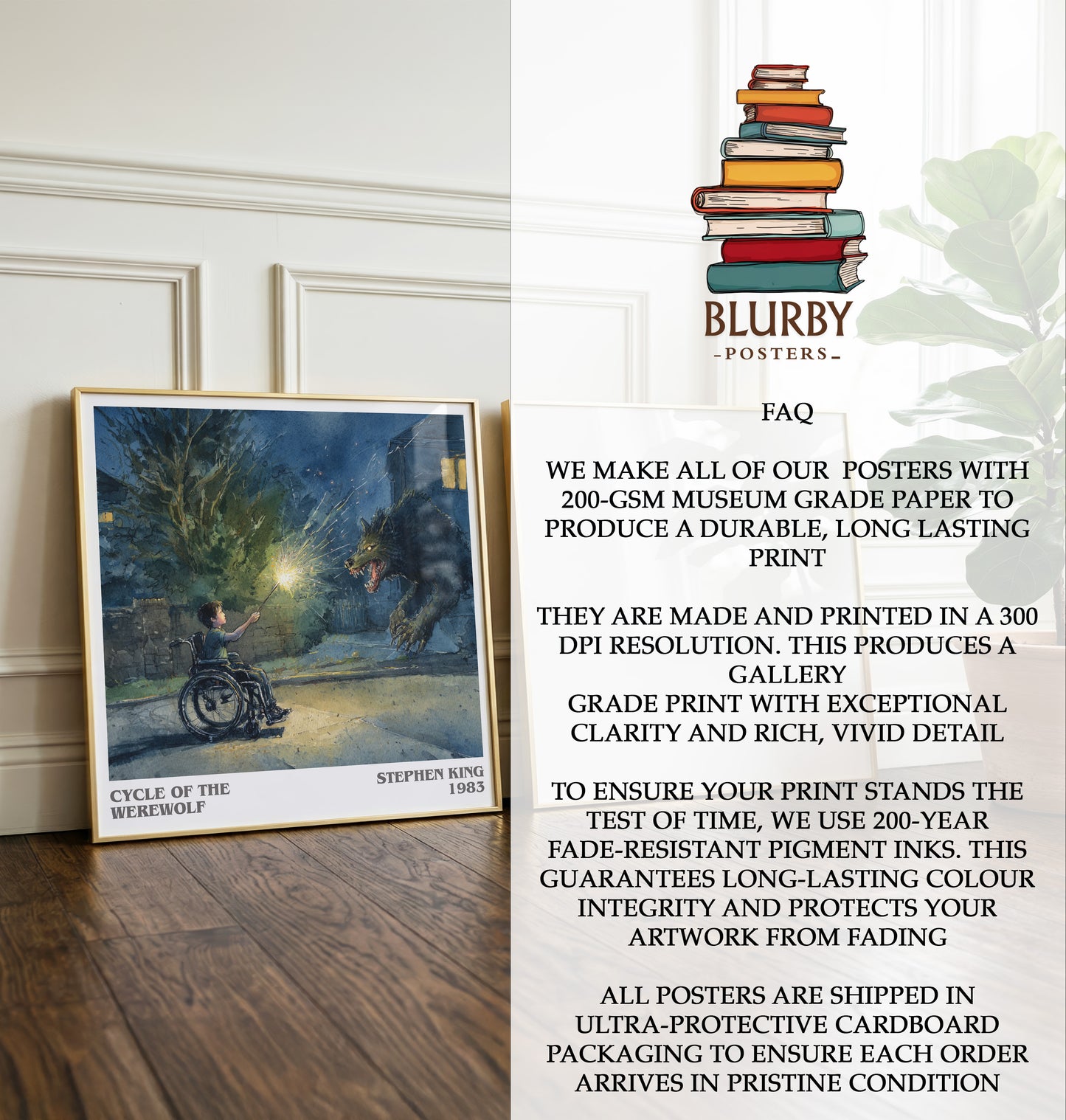 Cycle of the Werewolf Literary Art Print by Stephen King