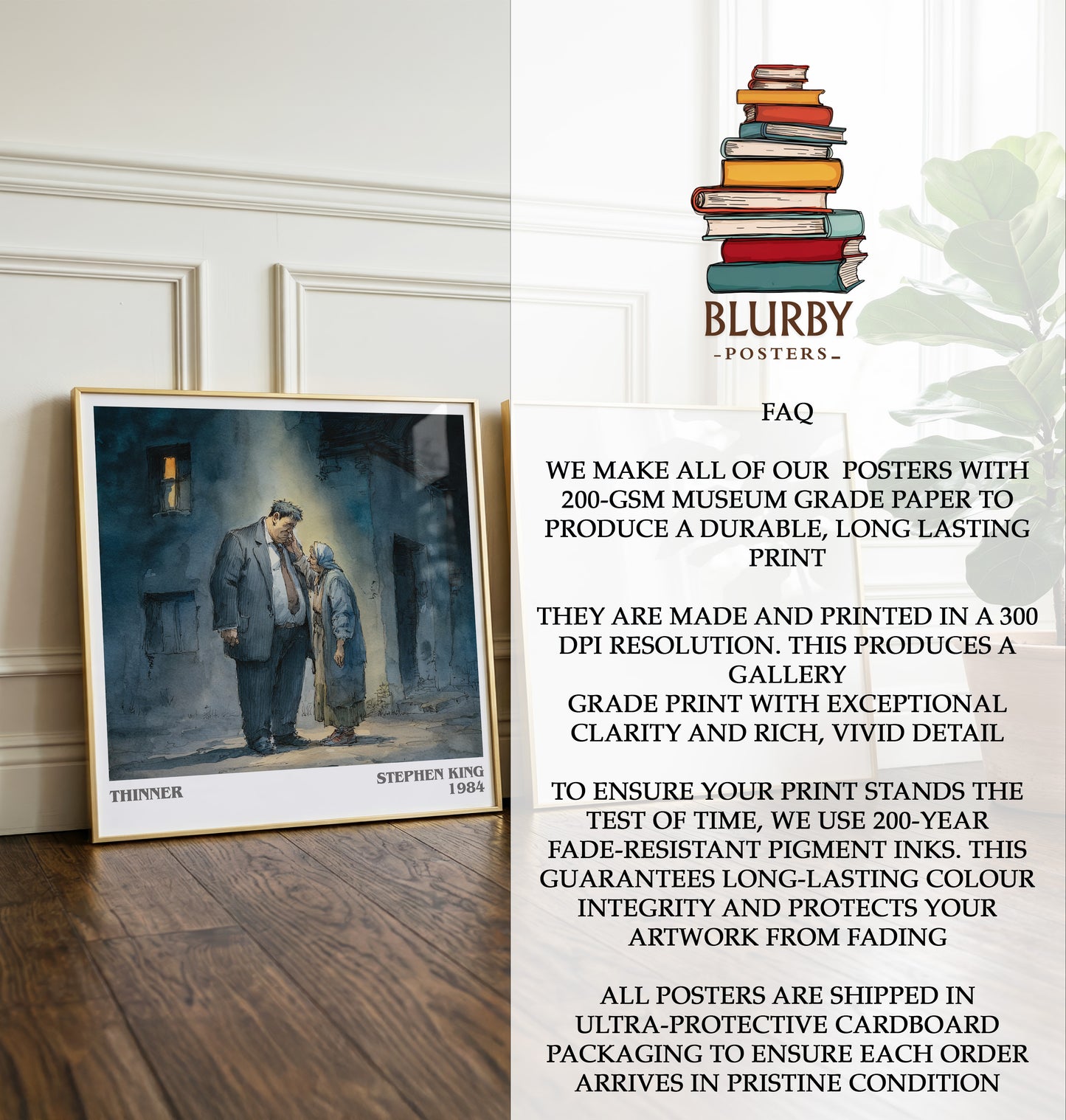 Thinner Literary Art Print by Stephen King