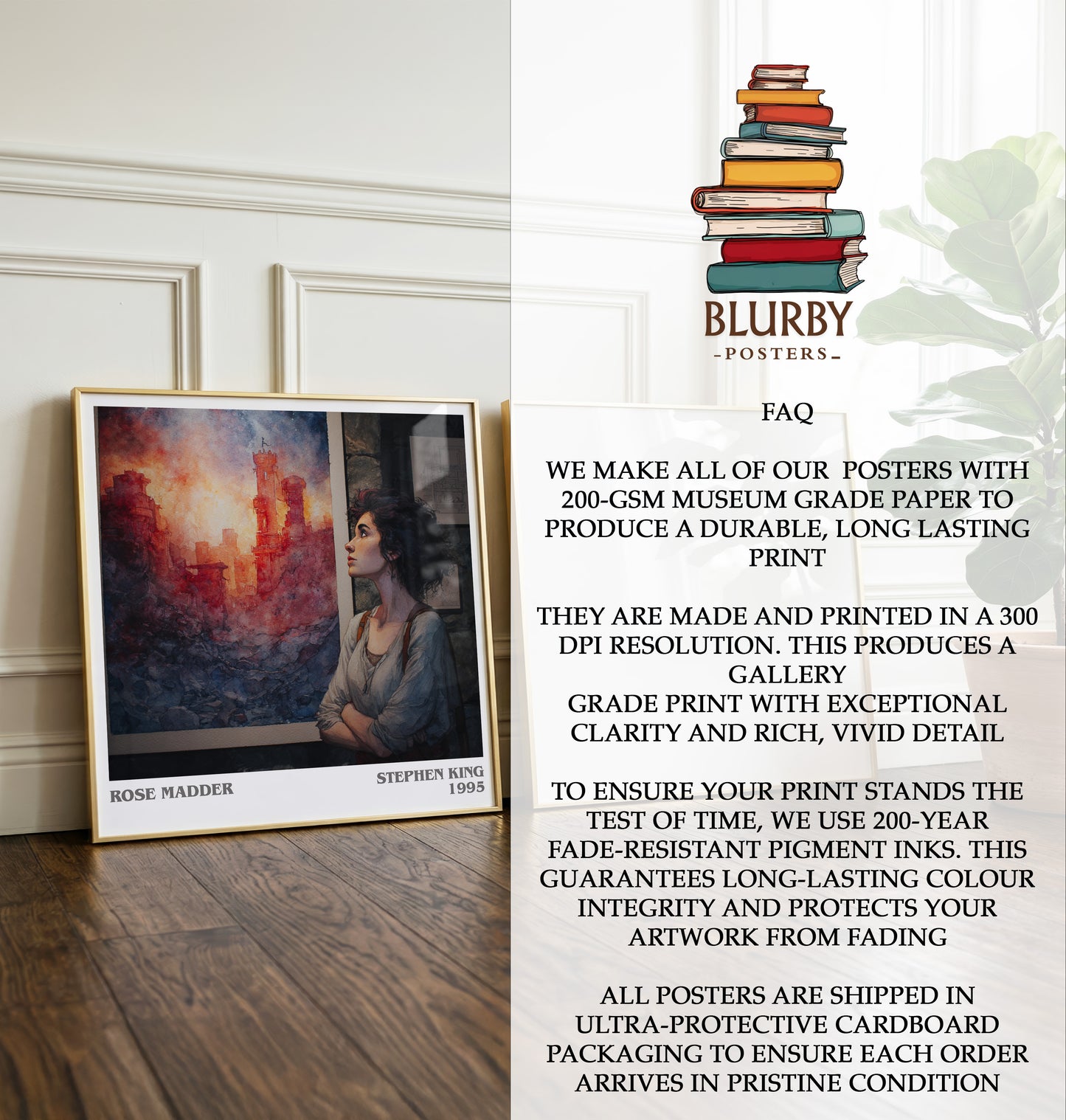 Rose Madder Literary Art Print by Stephen King