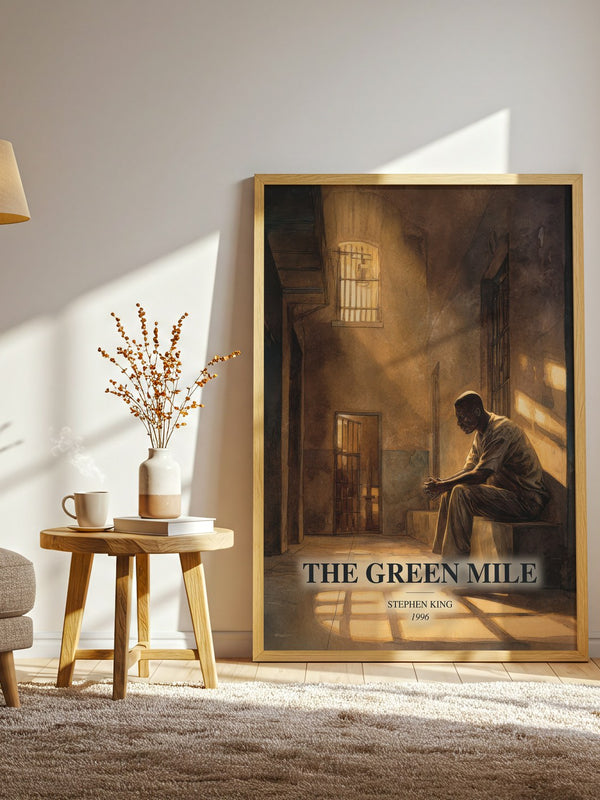 The Green Mile watercolour print in frame leaning in hallway – horror wall art