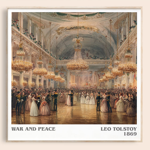 War and Peace Literary Art Print by Leo Tolstoi
