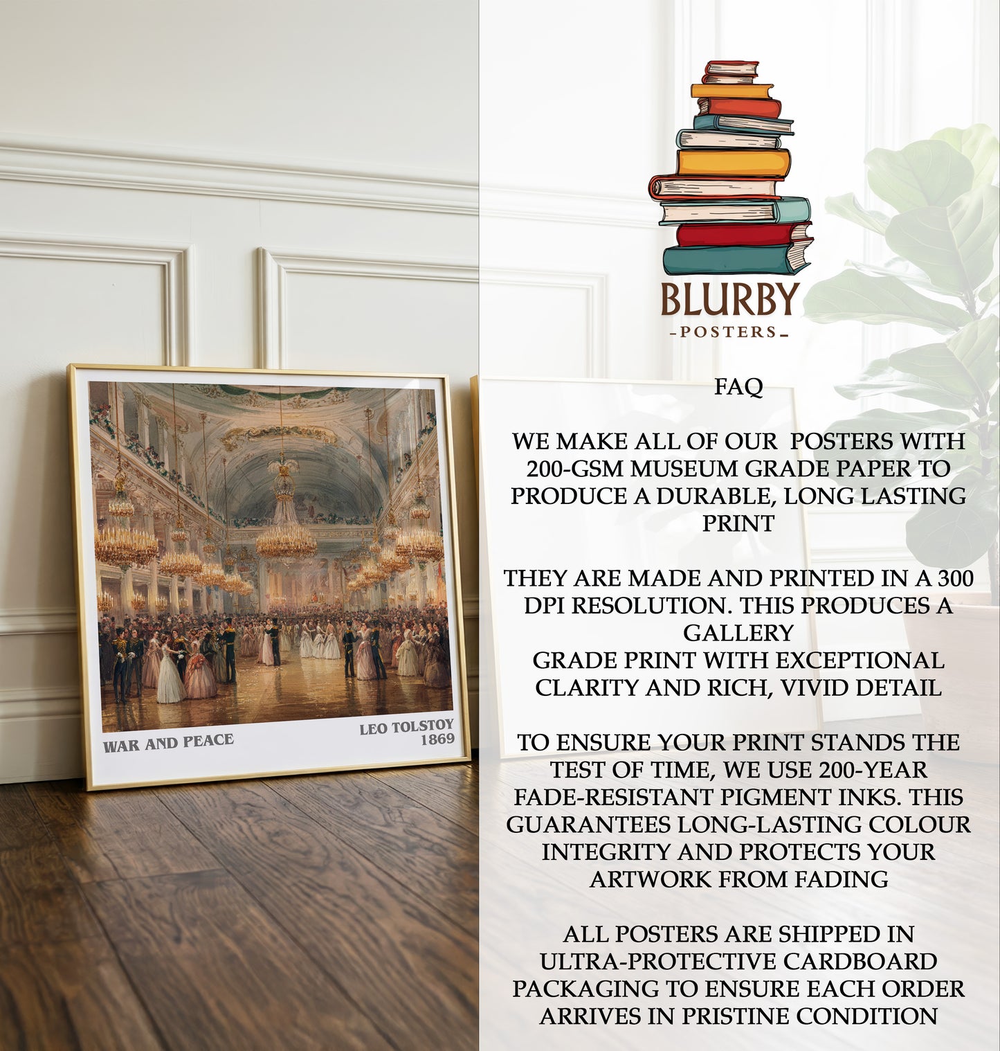 War and Peace Literary Art Print by Leo Tolstoi