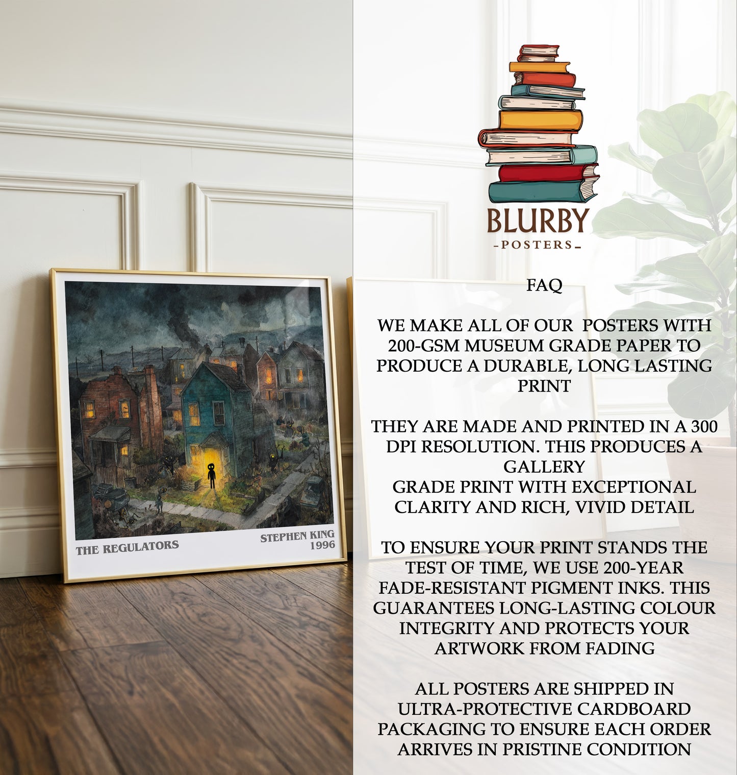 The Regulators Literary Art Print by Stephen King
