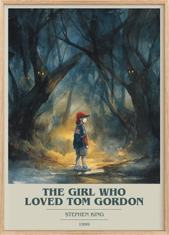 The Girl Who Loved Tom Gordon Book Cover Poster by Stephen King