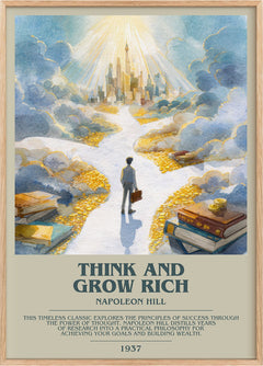 Think and Grow Rich Bookish Wall Art by Napoleon Hill