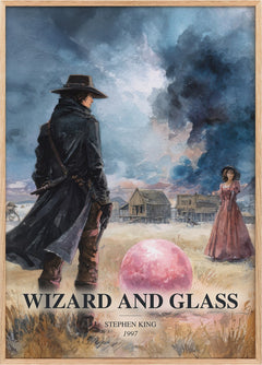 Wizard And Glass Book Watercolour Illustration by Stephen King
