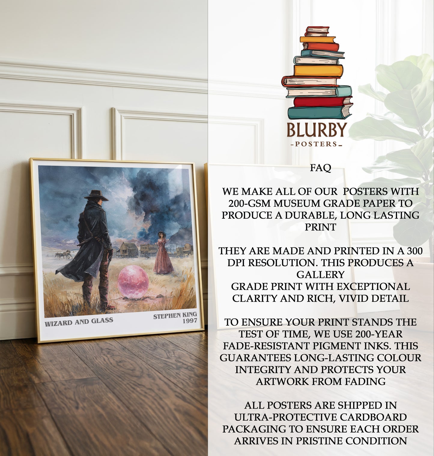 Wizard and Glass Literary Art Print by Stephen King