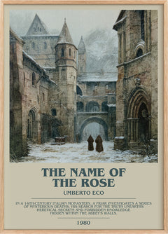 The Name of the Rose Bookish Wall Art by Umberto Eco