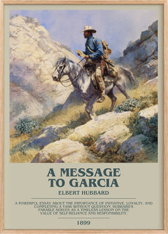 A Message to Garcia Bookish Wall Art by Elbert Hubbard