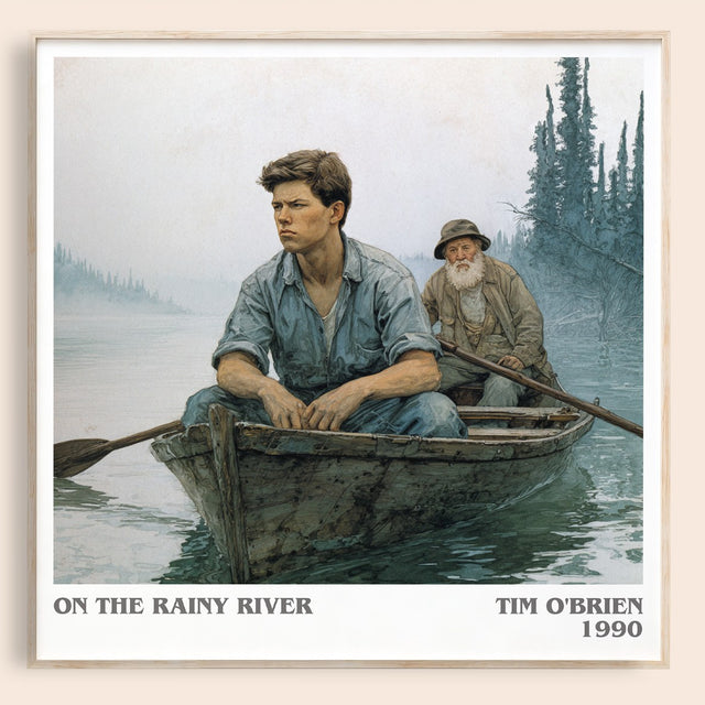 On The Rainy River Literary Art Print by Tim O'Brien