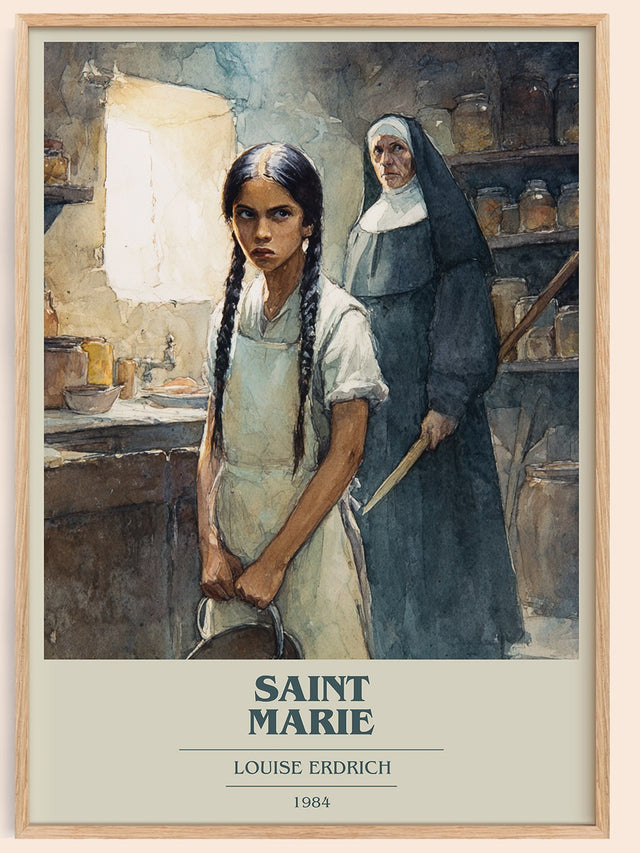Saint Marie Book Cover Poster by Louise Erdrich
