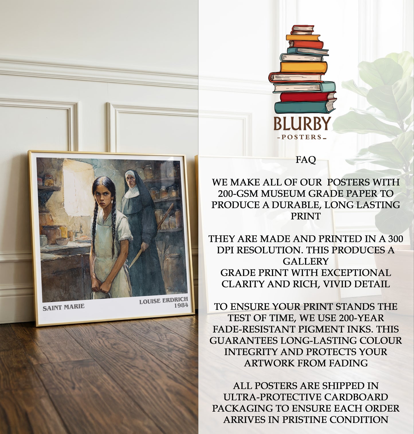 Saint Marie Literary Art Print by Louise Erdrich