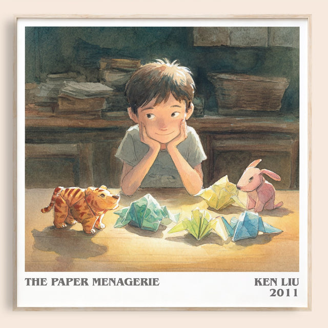 The Paper Menagerie Literary Art Print by Ken Liu