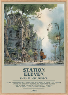 Station Eleven Bookish Wall Art by Emily St John Mandel