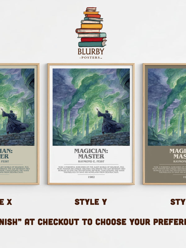 Magician: Master bookish print in frame leaning in hallway – fantasy wall art