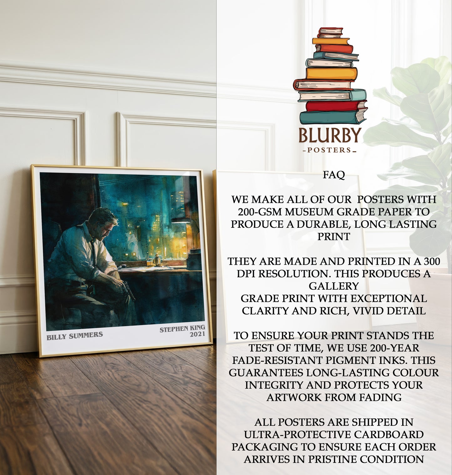 Billy Summers Literary Art Print by Stephen King