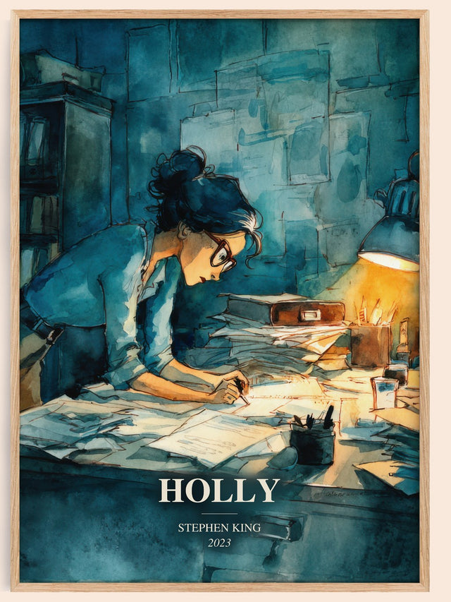 Holly Book Watercolour Illustration by Stephen King