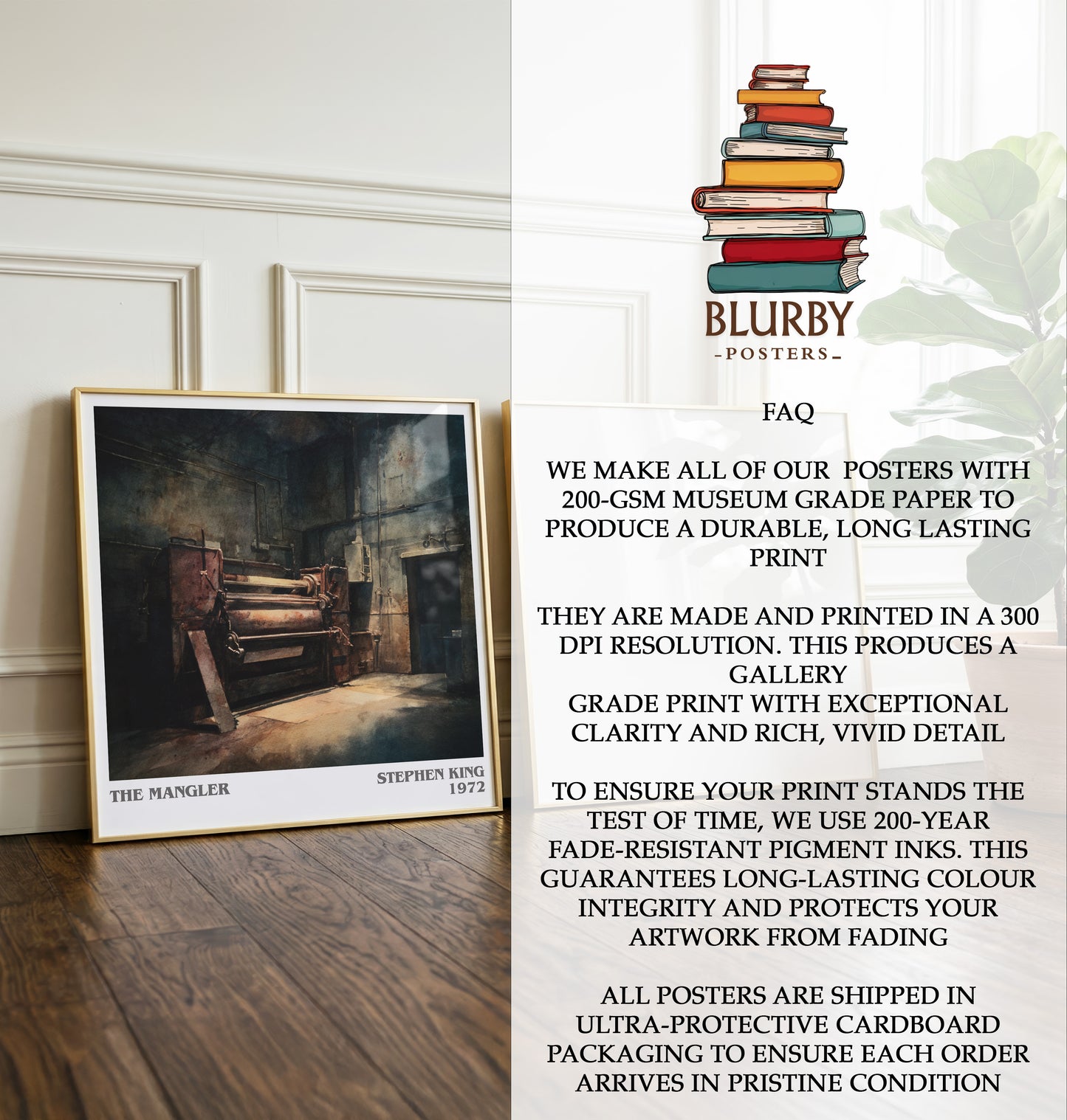 The Mangler Literary Art Print by Stephen King