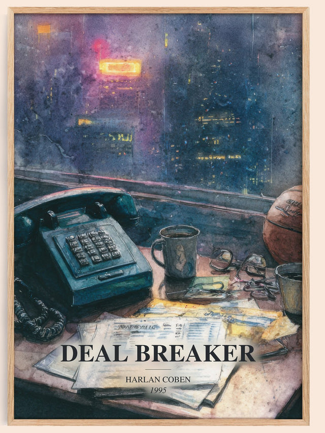 Deal Breaker Book Watercolour Illustration by Harlan Coben