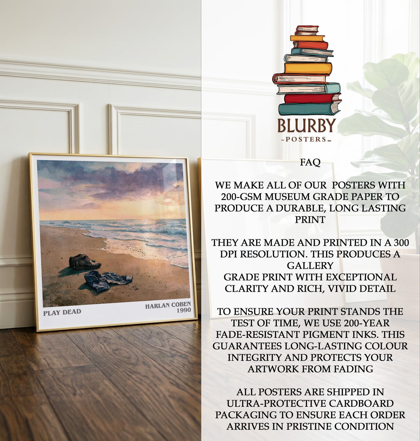 Play Dead Literary Art Print by Harlan Coben