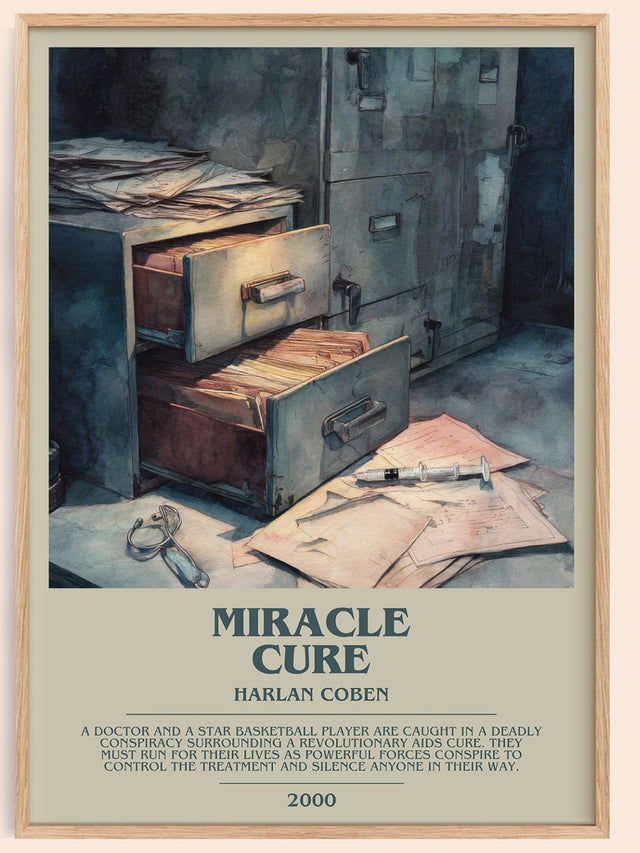 Miracle Cure Bookish Wall Art by Harlan Coben