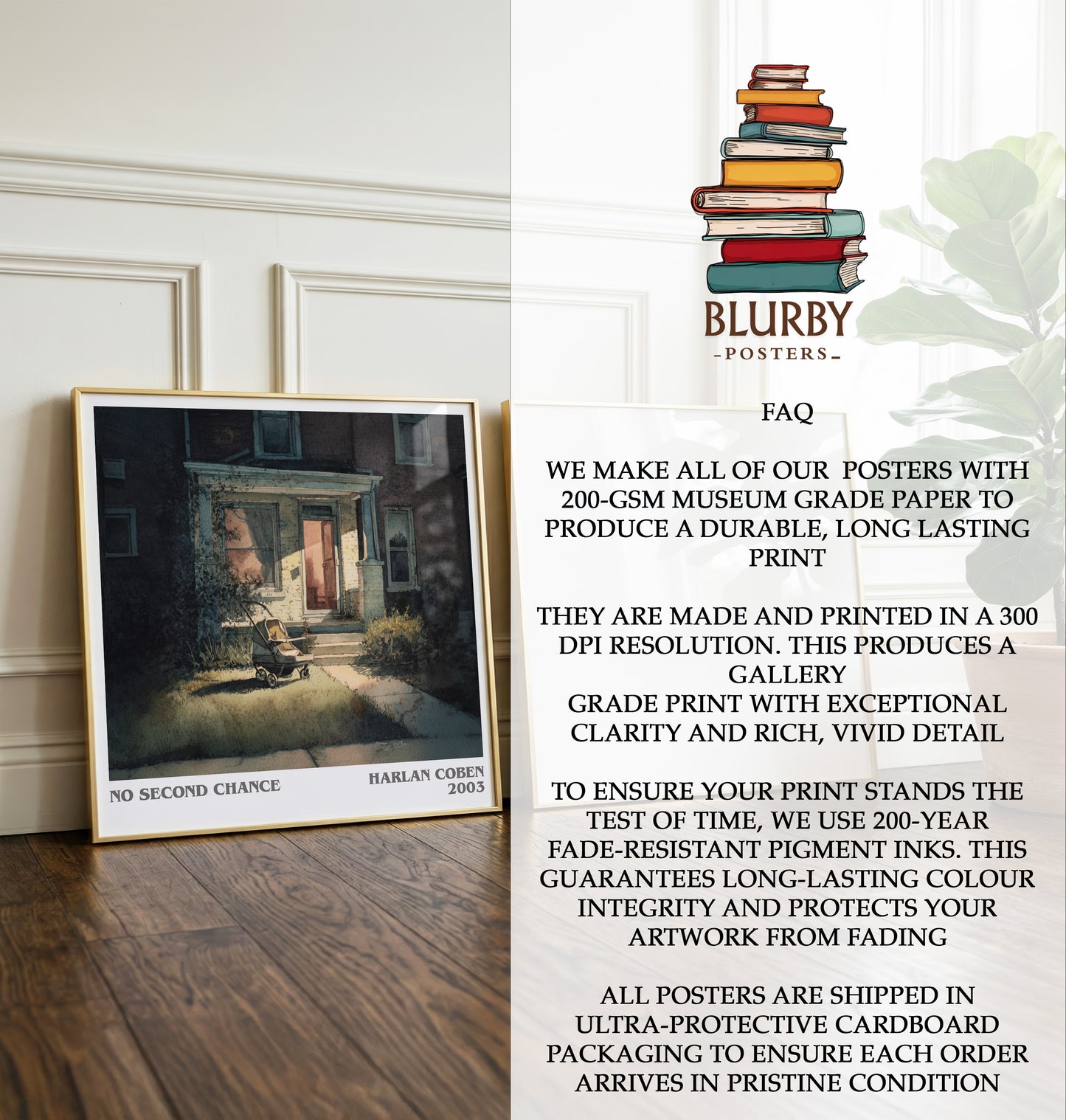 No Second Chance Literary Art Print by Harlan Coben