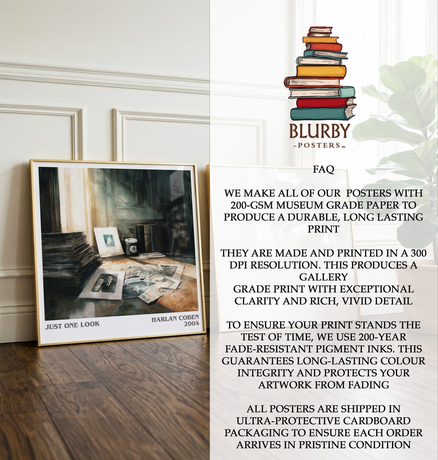 Just One Look Literary Art Print by Harlan Coben