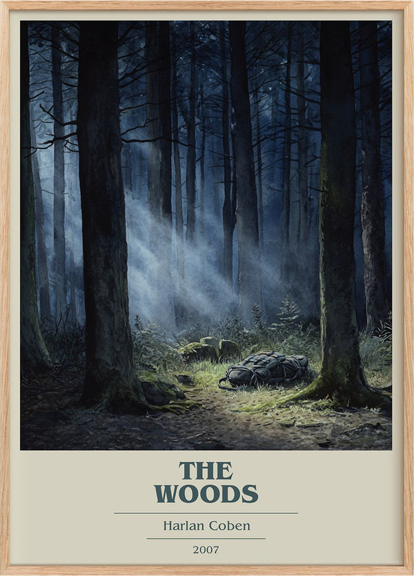 The Woods Book Cover Poster by Harlan Coben