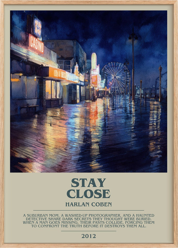 Stay Close Bookish Wall Art by Harlan Coben