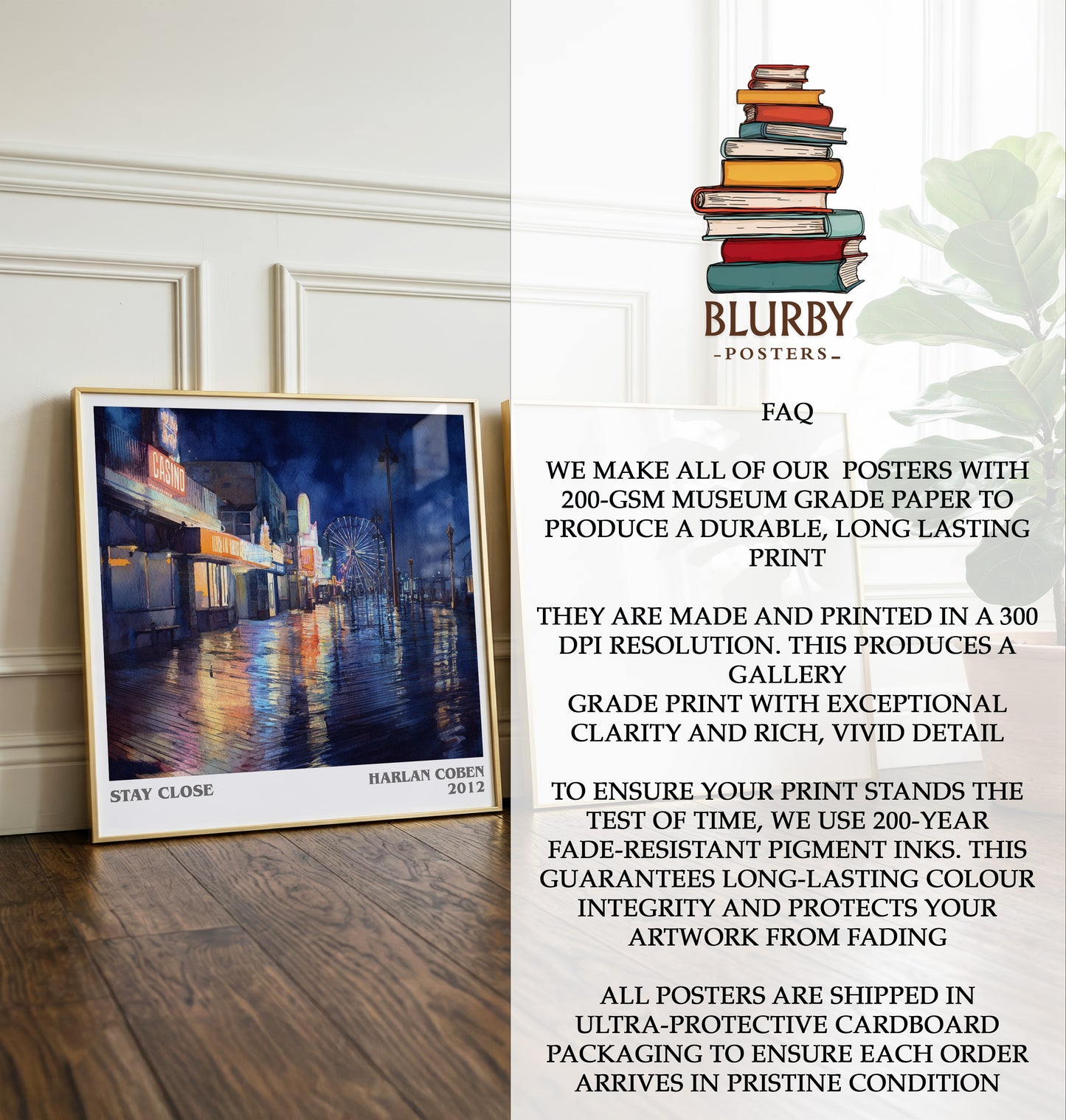 Stay Close Literary Art Print by Harlan Coben