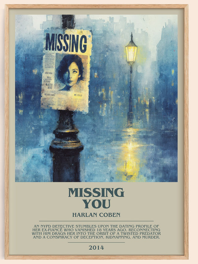 Missing You Bookish Wall Art by Harlan Coben