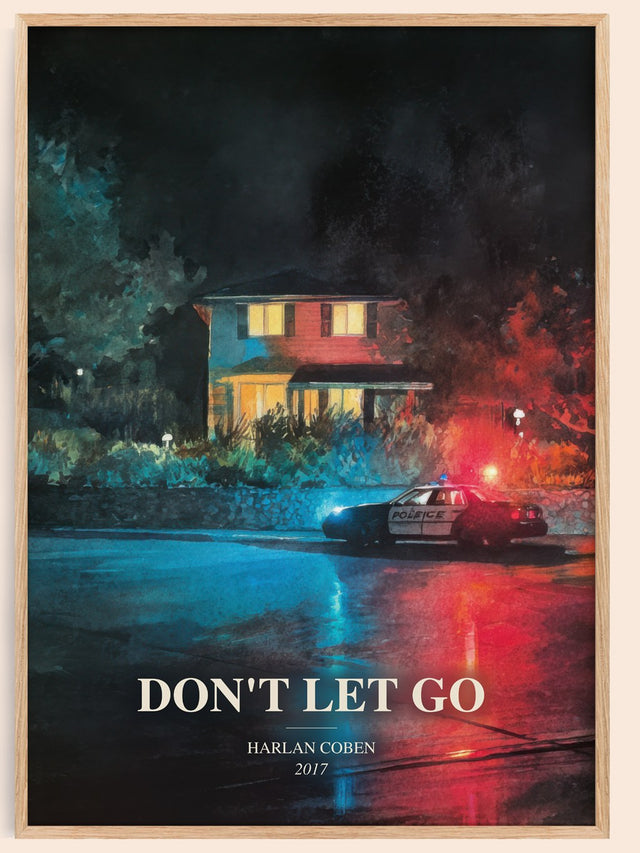 Don'T Let Go Book Watercolour Illustration by Harlan Coben
