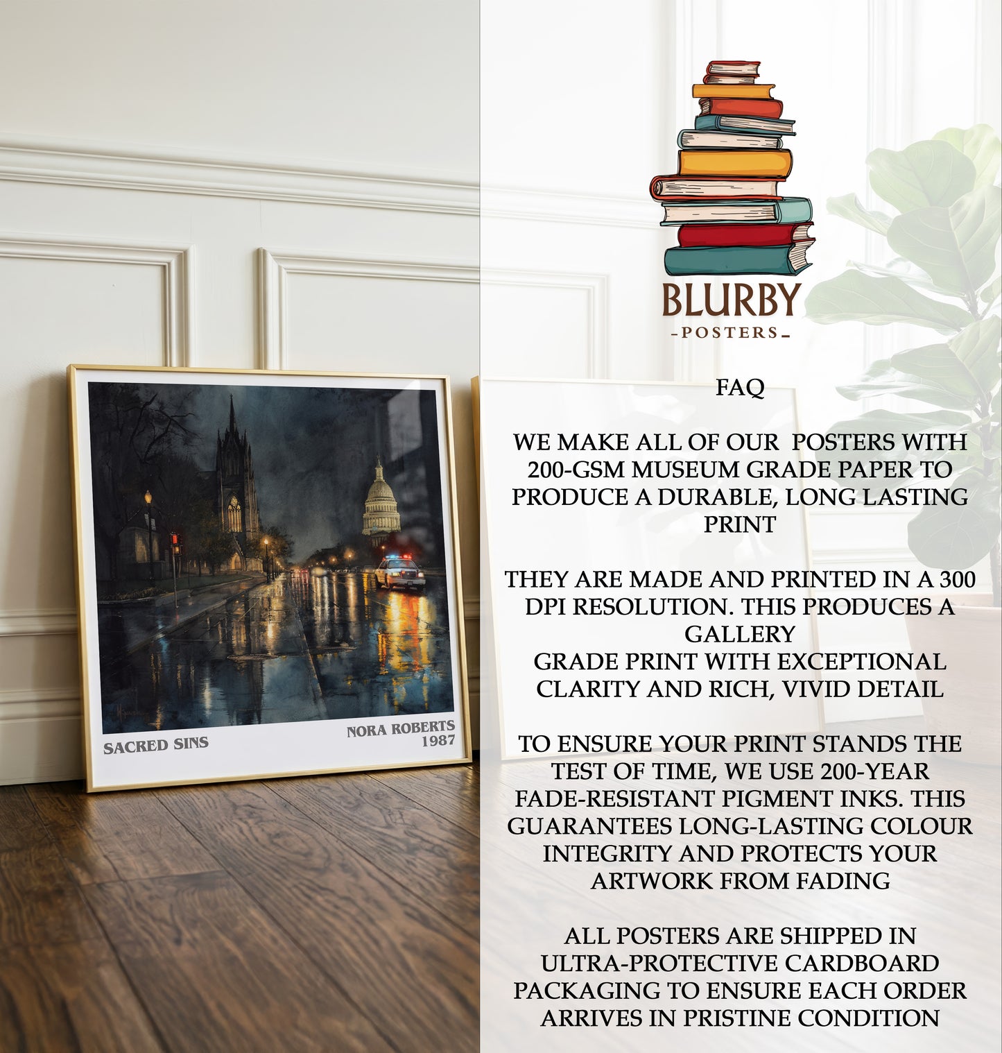 Sacred Sins Literary Art Print by Nora Roberts