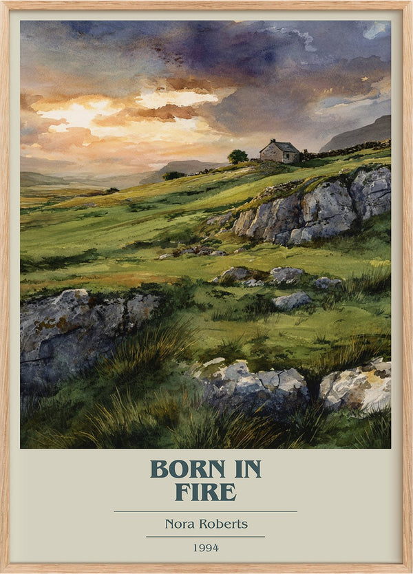 Born in Fire Book Cover Poster by Nora Roberts