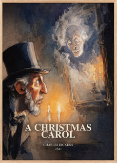 A Christmas Carol Book Watercolour Illustration by Charles Dickens
