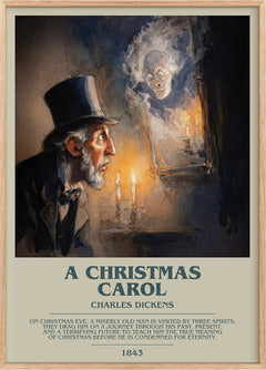A Christmas Carol Bookish Wall Art by Charles Dickens